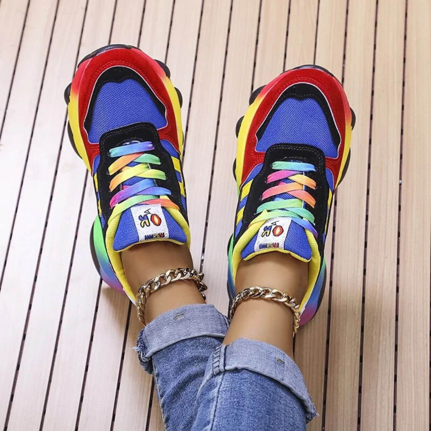 Pierrette | Vibrant Orthopedic Sneakers