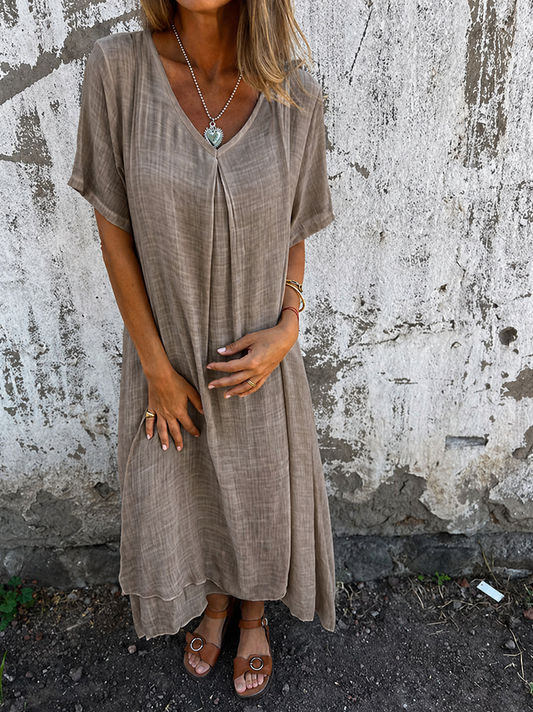 Remy | Loose V-neck Dress