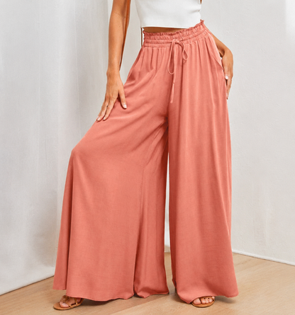 Nesta | Women's High Waisted Wide Leg Palazzo Pants