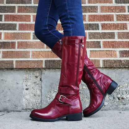 Remy2™ | Classic Round Toe Knee-High Boots