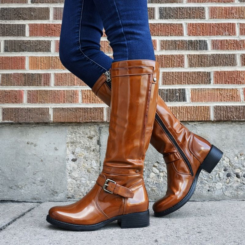 Remy2™ | Classic Round Toe Knee-High Boots
