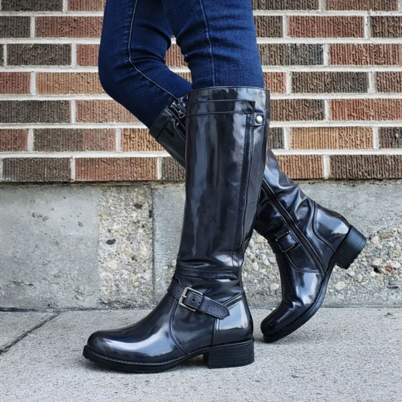 Remy2™ | Classic Round Toe Knee-High Boots