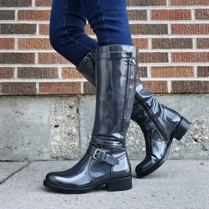 Remy2™ | Classic Round Toe Knee-High Boots