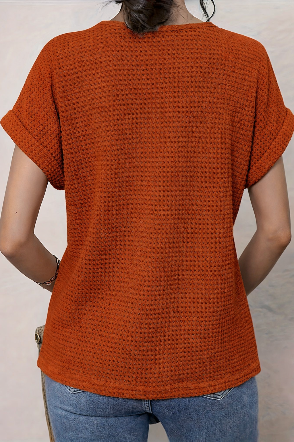Darla2™ | Top with Round Neck and Lace Trim