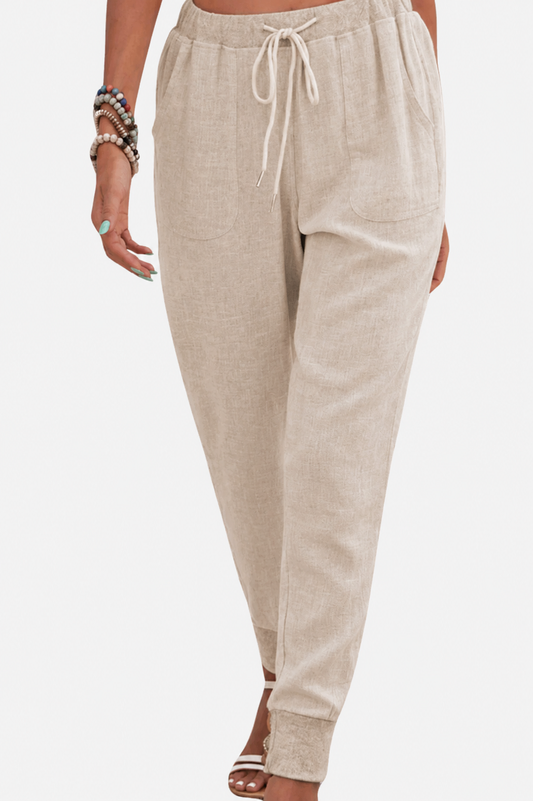 Annette2™ | Women's Drawstring Jogger Pants with Elastic Ankle Cuffs