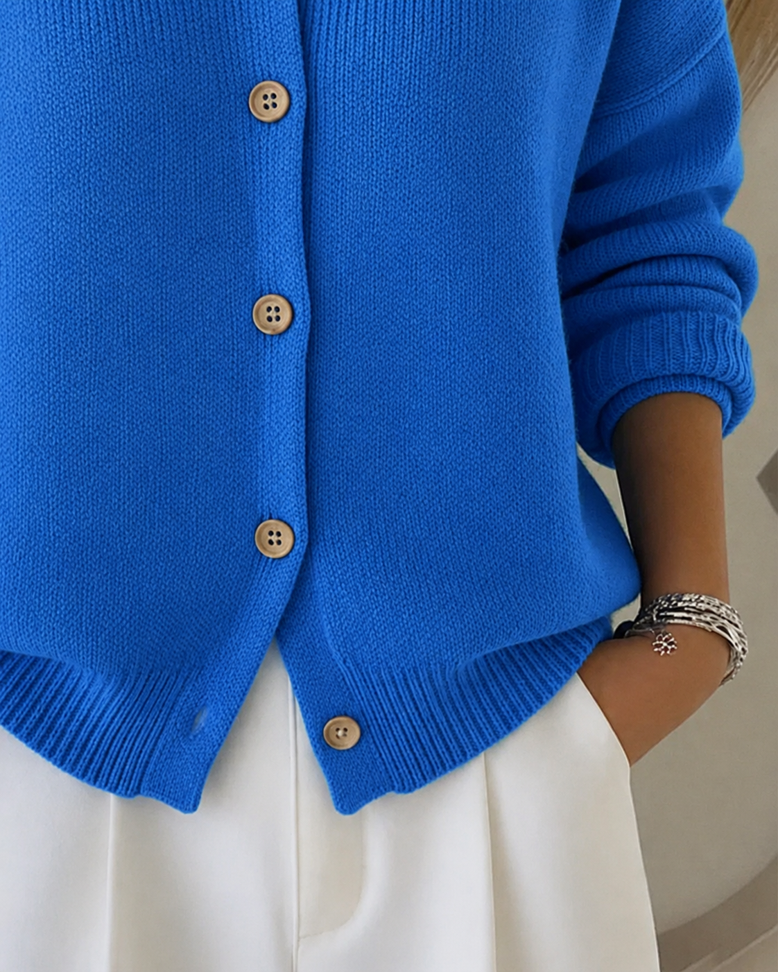 Sharnie | Button Collar Cardigan
