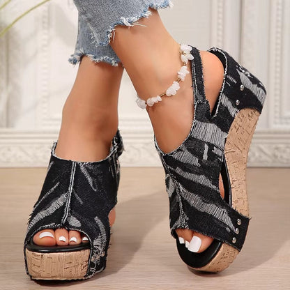 Blair | Women's Cork Wedge Sandals
