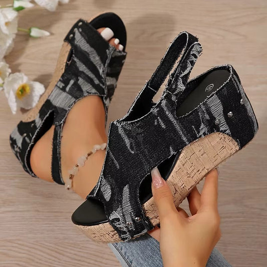 Blair | Women's Cork Wedge Sandals