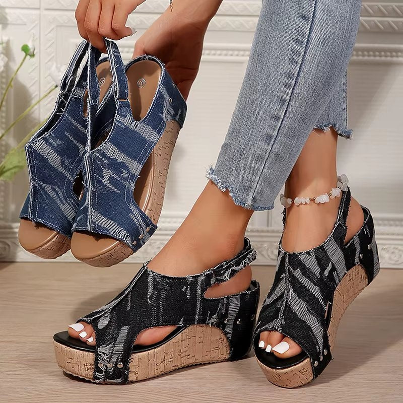 Blair | Women's Cork Wedge Sandals