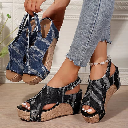 Blair | Women's Cork Wedge Sandals