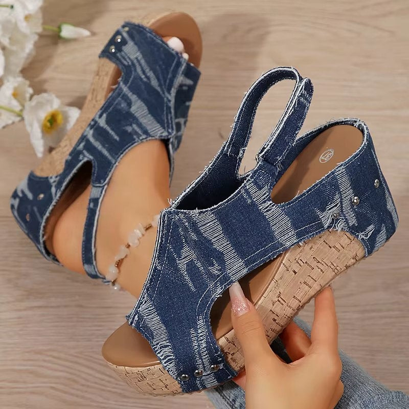 Blair | Women's Cork Wedge Sandals