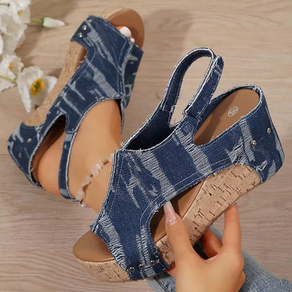 Blair | Women's Cork Wedge Sandals