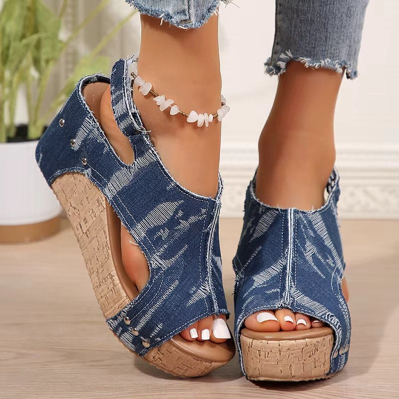 Blair | Women's Cork Wedge Sandals