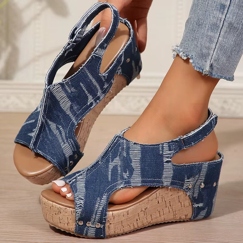 Blair | Women's Cork Wedge Sandals