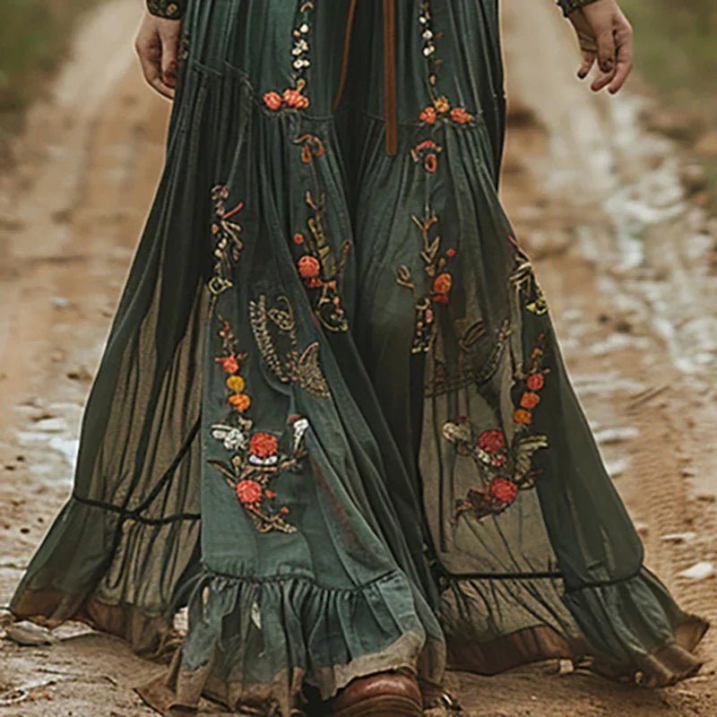 Renee | Bohemian Floral Maxi Dress