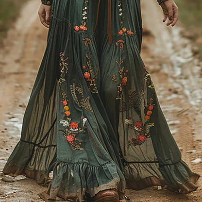 Renee | Bohemian Floral Maxi Dress