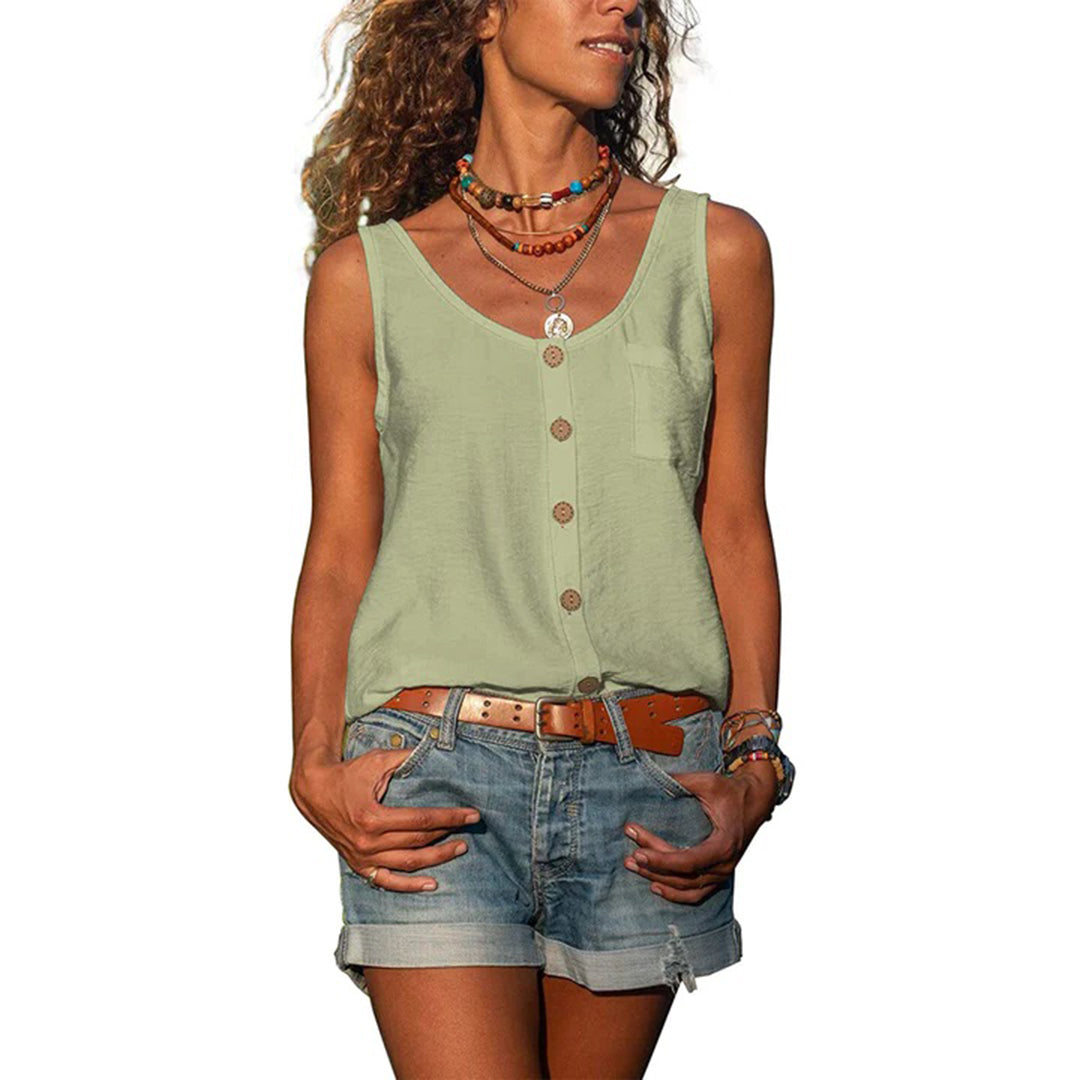Zana | Everyday Sleeveless Top with Loose Fit