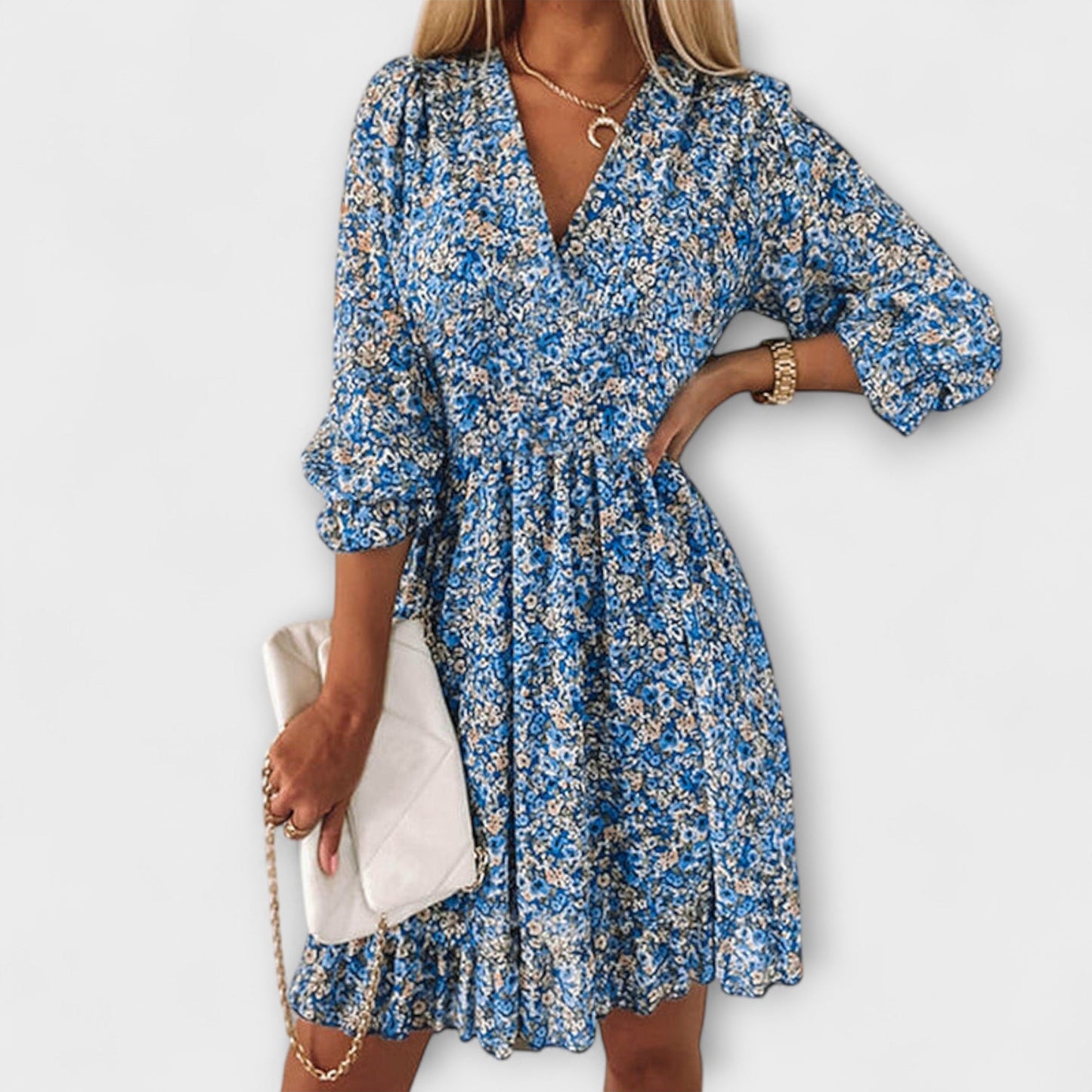 Madison | Floral Puff Sleeve Dress for Women