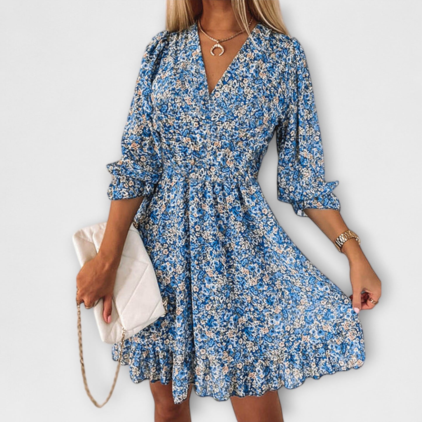 Madison | Floral Puff Sleeve Dress for Women