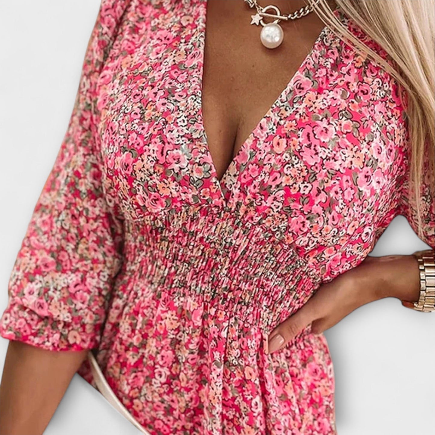 Madison | Floral Puff Sleeve Dress for Women