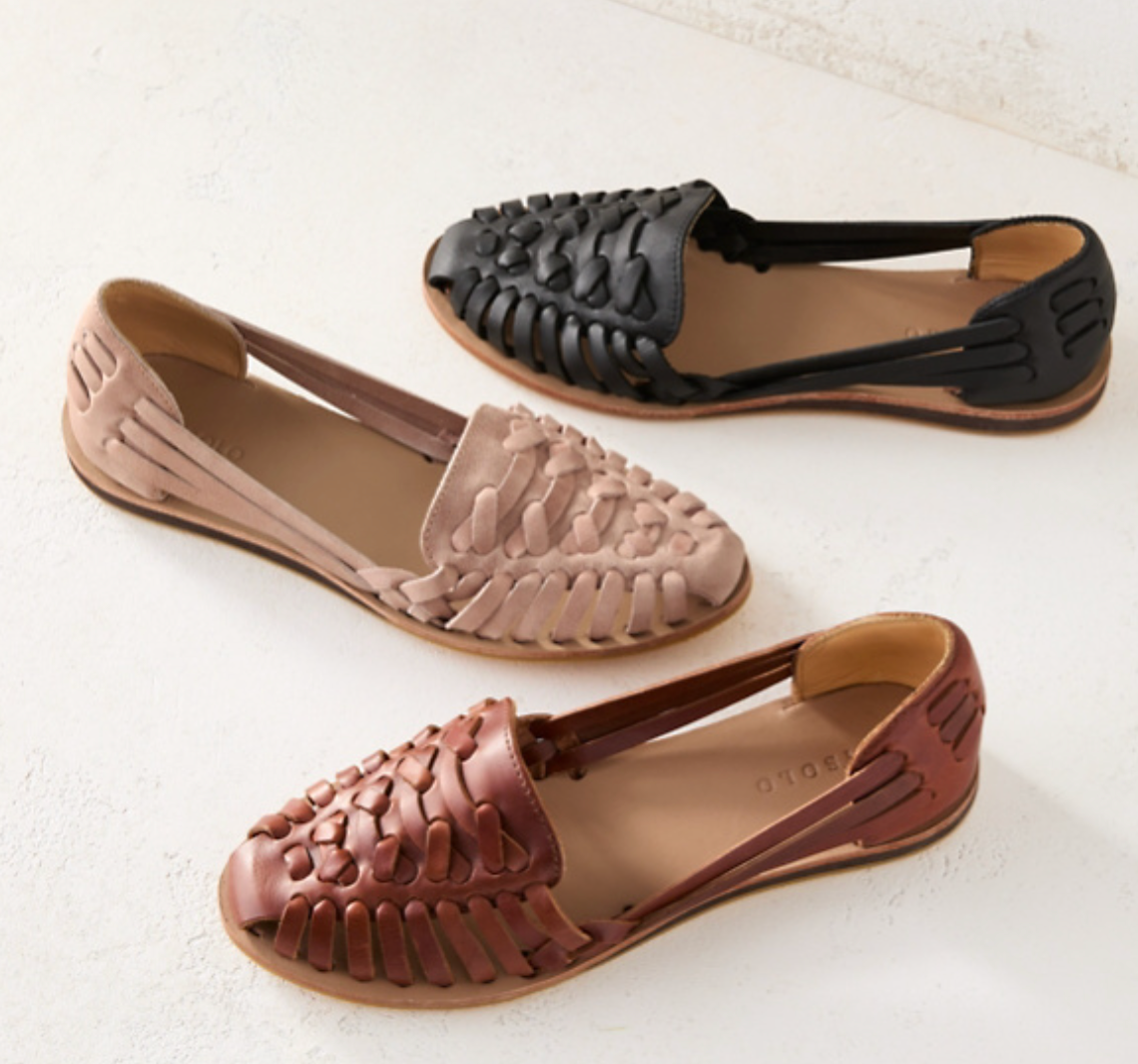 Priscilla | Women's Woven Flat Buckle Sandals