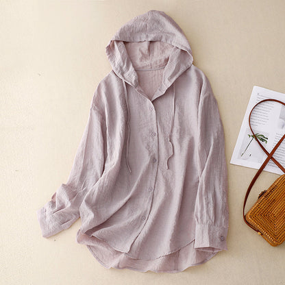 Colleen | Lightweight Hoodie with Buttons