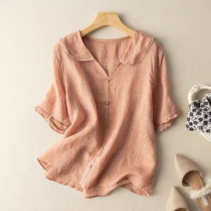 Wilhelmine | Vintage Blouse with Button Detail