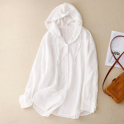 Colleen | Lightweight Hoodie with Buttons