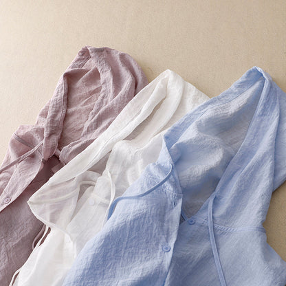 Colleen | Lightweight Hoodie with Buttons