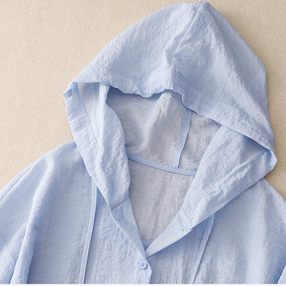 Colleen | Lightweight Hoodie with Buttons