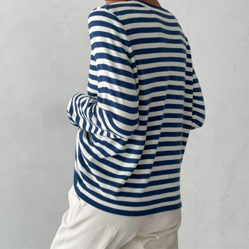 Sue | Elegant Striped Summer T-Shirt