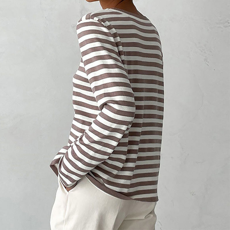 Sue | Elegant Striped Summer T-Shirt