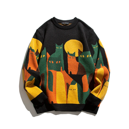 Keely™ | Moonlit Cat Sweater