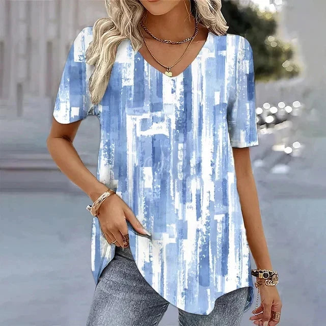 Prue | Women’s Striped V-Neck T-Shirt