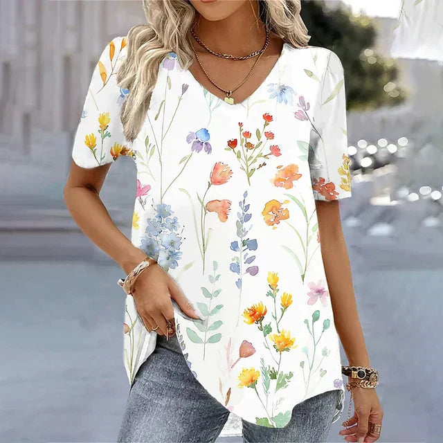 Prue | Women’s Striped V-Neck T-Shirt