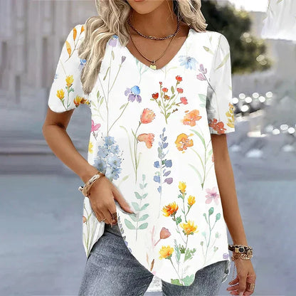 Prue | Women’s Striped V-Neck T-Shirt