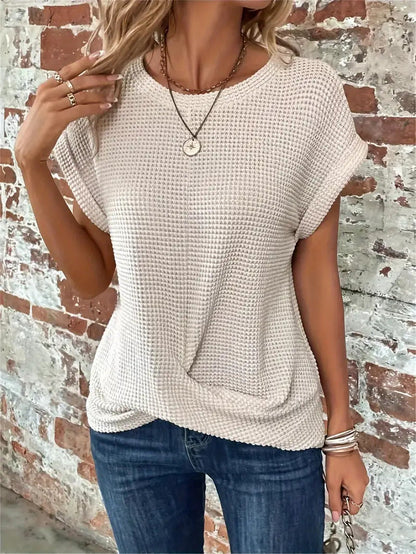Chloe | Waffle Knit Everyday Tee