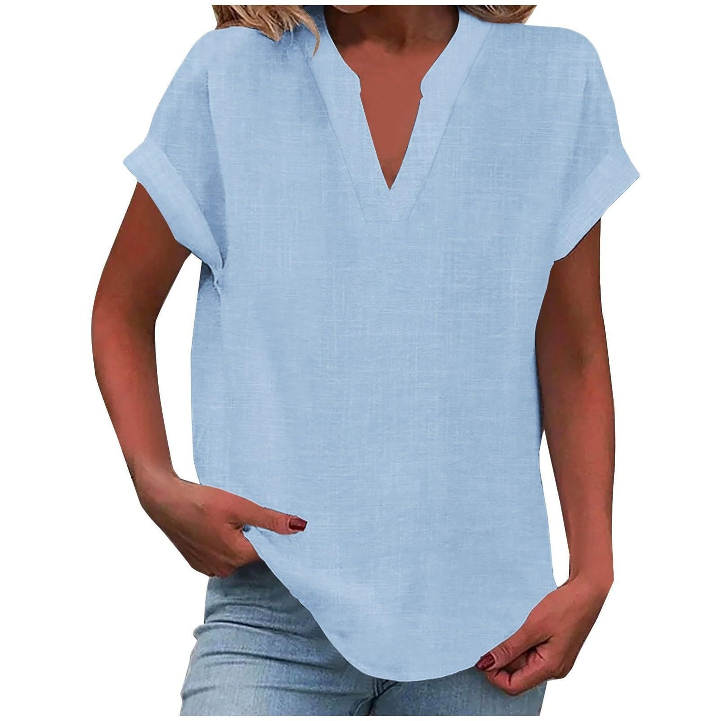 Elowen | Relaxed V-Neck Blouse