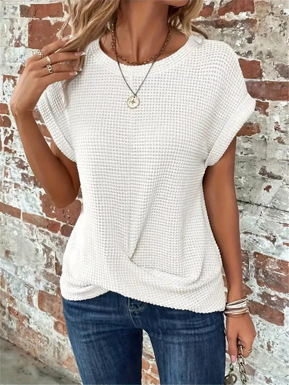 Chloe | Waffle Knit Everyday Tee