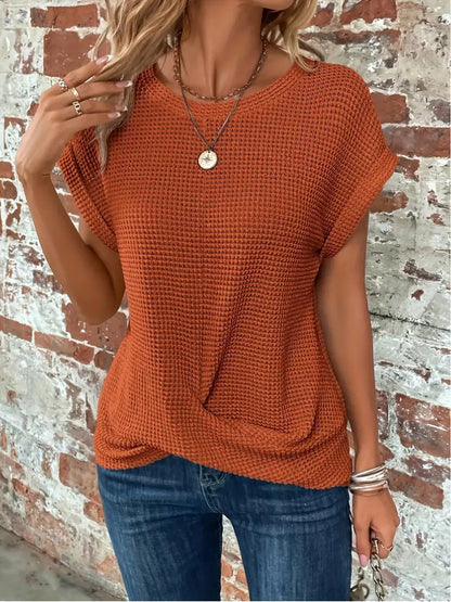 Chloe | Waffle Knit Everyday Tee