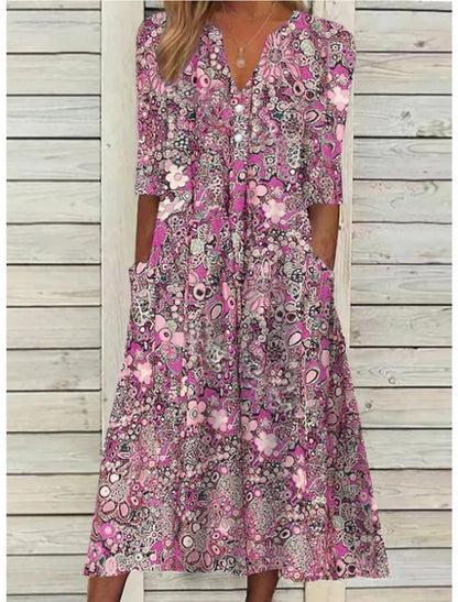 Georgette | Elegant Summer Dress with Belly Cover