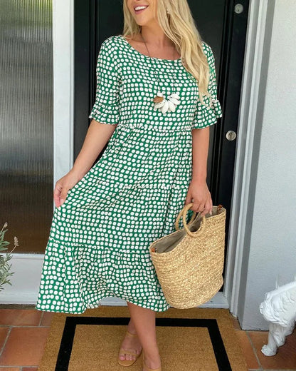 Simone2™ | Relaxed Midi Dress With Dots