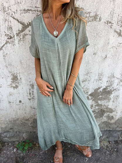 Remy | Loose V-neck Dress
