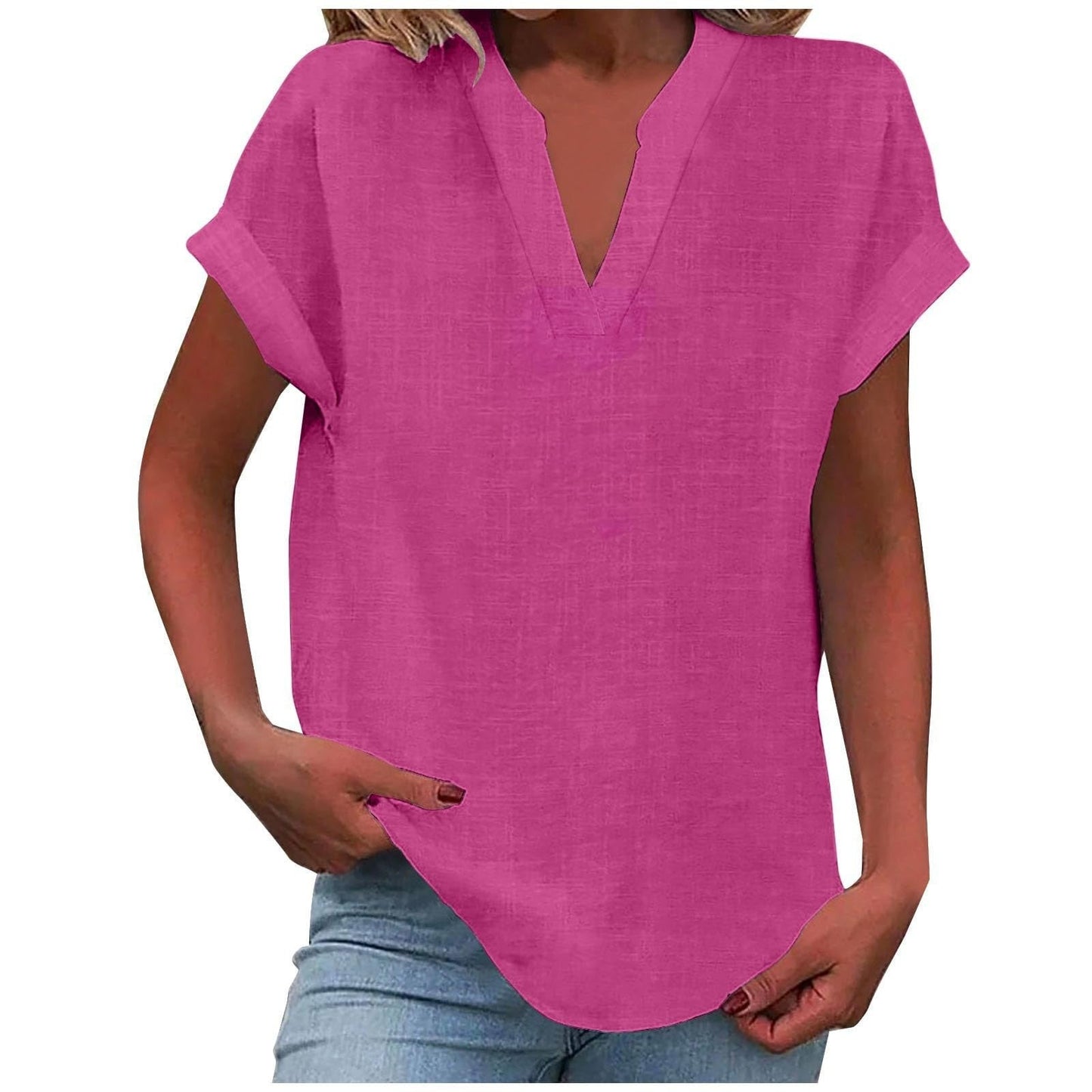 Elowen | Relaxed V-Neck Blouse