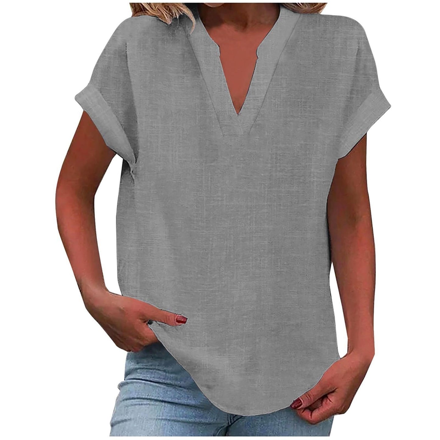 Elowen | Relaxed V-Neck Blouse