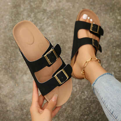 Eugenie | Women's Flat Slip-On Sandals