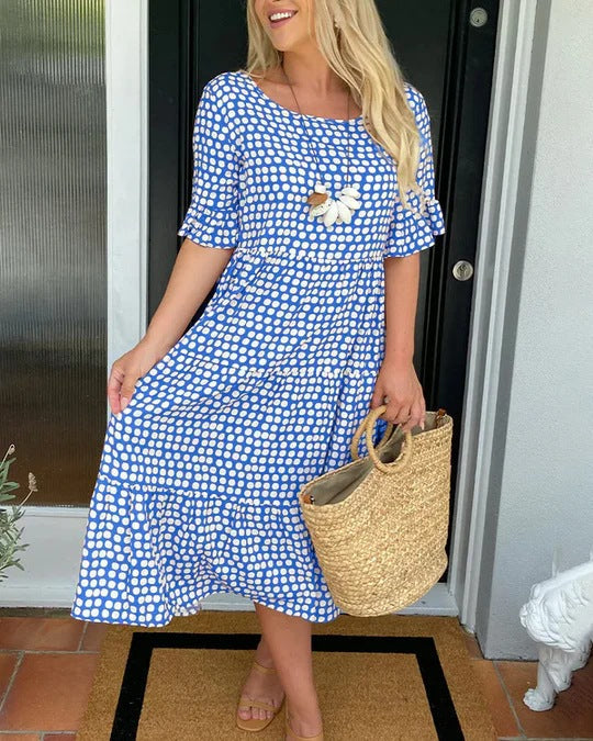 Simone2™ | Relaxed Midi Dress With Dots