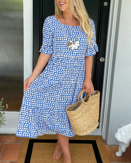 Simone2™ | Relaxed Midi Dress With Dots