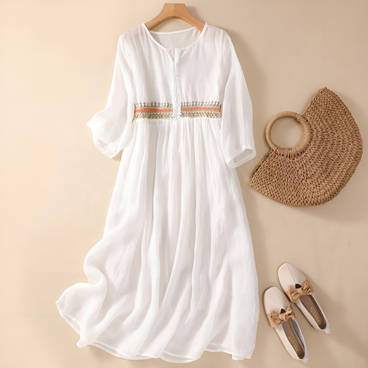 Amanda™ | Pattern Midi Dress