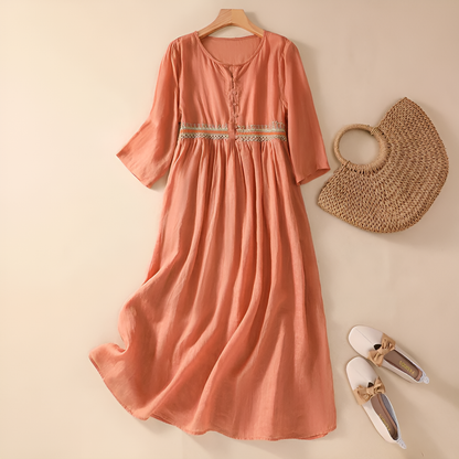 Amanda | Pattern Midi Dress